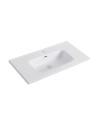 Lavabo da appoggio 1 vasca in ceramica bianco lucido 91x46,5– Modello LAV9090S