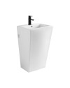 Lavabo freestanding rettangolare in ceramica bianco 53x46,5x86,5 – Modello LAV303