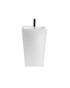 Lavabo freestanding rettangolare in ceramica bianco 53x46,5x86,5 – Modello LAV303