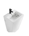 Lavabo freestanding rettangolare in ceramica bianco 53x46,5x86,5 – Modello LAV303