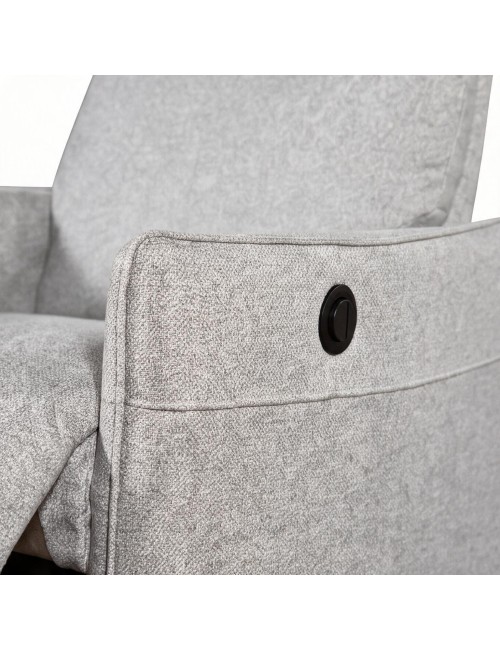 Poltrona Relax Melany con Recliner Elettrico in Tessuto Grigio – Comfort e Innovazione