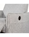 Poltrona Relax Melany con Recliner Elettrico in Tessuto Grigio – Comfort e Innovazione