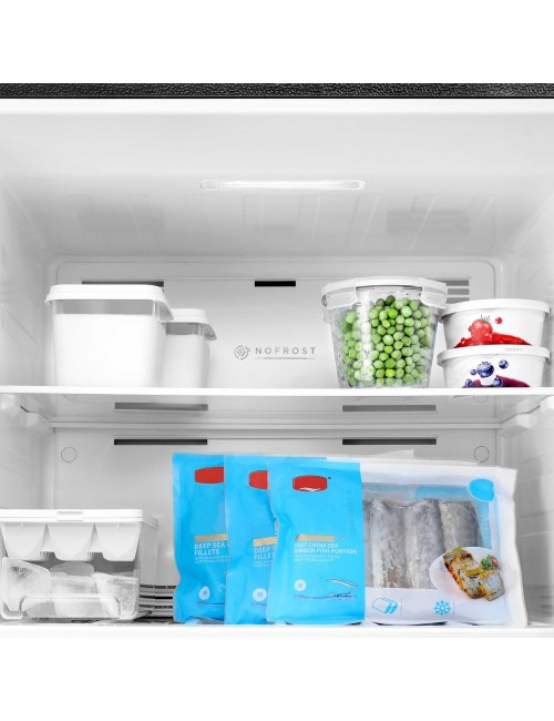 Frigorifero doppia porta Daya DMDP409INPDXE inverter total no frost water dispenser 409 litri inox classe E