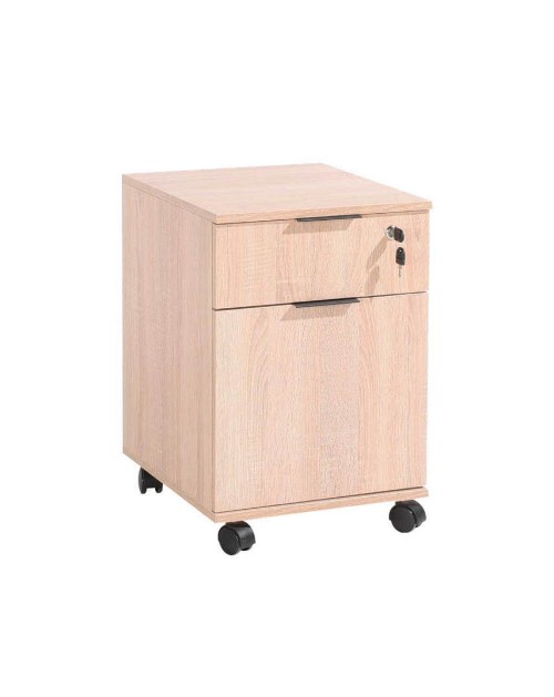 Cassettiera da ufficio con ruote rkm311 colore rovere sonoma
