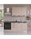Cucina completa Taurusnew 195 cm Cashmere con Elettrodomestici | Industrie Valentini