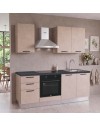 Cucina completa Taurusnew 195 cm Cashmere con Elettrodomestici e Piano Induzione | Industrie Valentini