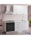 Cucina completa Astinew180 cm Bianco con Elettrodomestici | Industrie Valentini