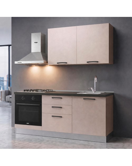 Cucina completa Astinew180 cm Cashmere con Elettrodomestici | Industrie Valentini