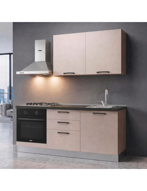 Cucina completa Astinew180 cm Cashmere con Elettrodomestici | Industrie Valentini