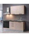 Cucina completa Astinew180 cm Cashmere con Elettrodomestici | Industrie Valentini