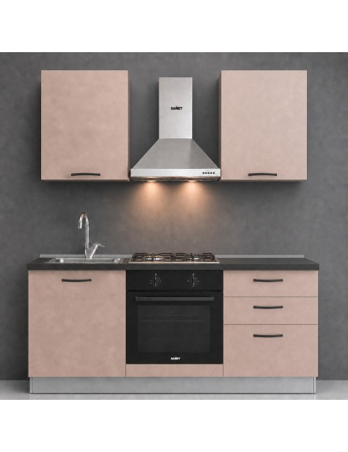 Cucina completa Astinew180 cm Cashmere con Elettrodomestici | Industrie Valentini