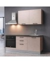 Cucina completa Astinew180 cm Cashmere con Elettrodomestici e piano a induzione | Industrie Valentini