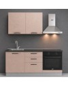 Cucina completa Astinew180 cm Cashmere con Elettrodomestici e piano a induzione | Industrie Valentini