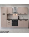 Cucina completa Asti255 cm Cashmere con Elettrodomestici | Industrie Valentini