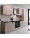 Cucina completa Asti255 cm Cashmere con Elettrodomestici e piano a induzione| Industrie Valentini