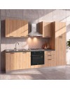 Cucina completa Asti255 cm Rovere Lis con Elettrodomestici | Industrie Valentini