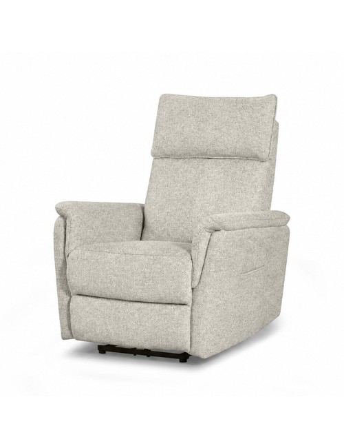 Poltrona Alzapersona Motion con Recliner Elettrico e Roller Bar in Tessuto Beige – Massimo Comfort e Autonomia