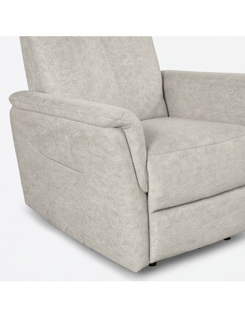 Poltrona Alzapersona Motion con Recliner Elettrico e Roller Bar in Tessuto Beige – Massimo Comfort e Autonomia