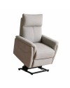 Poltrona Alzapersona Motion con Recliner Elettrico e Roller Bar in Tessuto Beige – Massimo Comfort e Autonomia