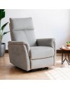 Poltrona Alzapersona Motion con Recliner Elettrico e Roller Bar in Tessuto Grigio – Massimo Comfort e Autonomia
