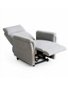 Poltrona Alzapersona Motion con Recliner Elettrico e Roller Bar in Tessuto Grigio – Massimo Comfort e Autonomia
