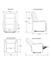 Poltrona Alzapersona Motion con Recliner Elettrico e Roller Bar in Tessuto Grigio – Massimo Comfort e Autonomia