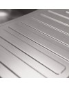 Lavello cucina da appoggio 80x60 una vasca con gocciolatoio destro inox SA30DX