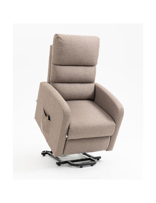 Poltrona Alza Persona 1 Motore Lorena Tessuto Cappuccino Offerta