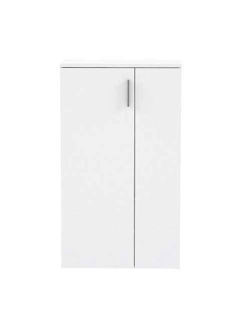 Mobile multiuso scarpiera 2 ante con 5 ripiani colore bianco Lucio 69x34x120H