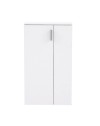 Mobile multiuso scarpiera 2 ante con 5 ripiani colore bianco Lucio 69x34x120H