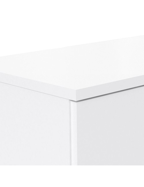 Mobile multiuso scarpiera 2 ante con 5 ripiani colore bianco Lucio 69x34x120H