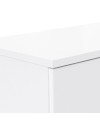 Mobile multiuso scarpiera 2 ante con 5 ripiani colore bianco Lucio 69x34x120H