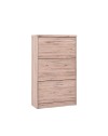 Scarpiera 3 ante a ribalta colore rovere Nepo 69,5x17.5x120H