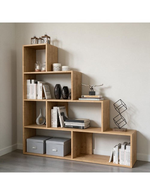 Libreria a Scala Alis 145x145 cm. Rovere Prezzo