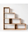 Libreria a scala Alis 145x145 cm. colore rovere