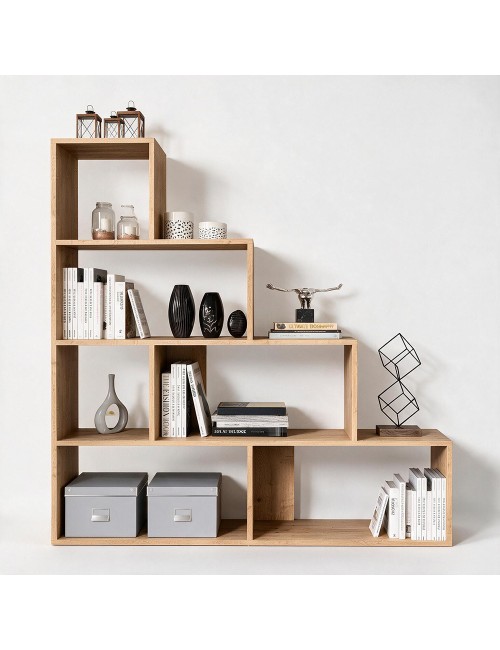 Libreria a Scala Alis 145x145 cm. Rovere Prezzo