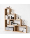 Libreria a scala Alis 145x145 cm. colore rovere