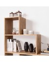 Libreria a scala Alis 145x145 cm. colore rovere