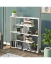 Libreria Kipp con piedini a croce 113x28x117h colore bianco