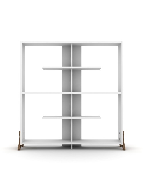Libreria Kipp con Piedini a Croce 113x28x117h Colore Bianco Prezzo