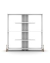 Libreria Kipp con piedini a croce 113x28x117h colore bianco