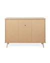 Credenza Epik51 con 3 ante 120x40x88,3 colore rovere antracite grigio