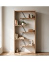 Libreria Tars 84x24x157H colore rovere
