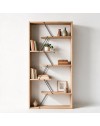 Libreria Tars 84x24x157H colore rovere