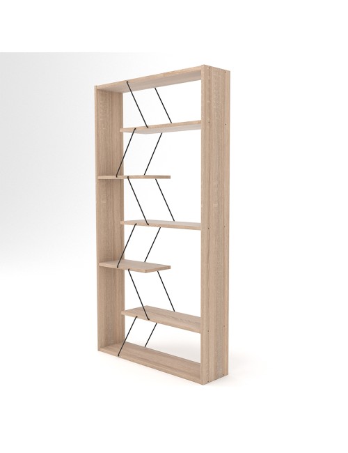Libreria Tars 84x24x157H Colore Rovere Prezzo