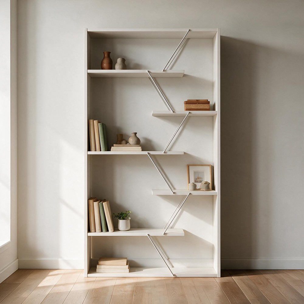 Libreria Tars 84x24x157H RF1603242 colore bianco