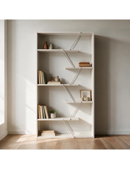 Libreria Tars 84x24x157H RF1603242 Colore Bianco Prezzo