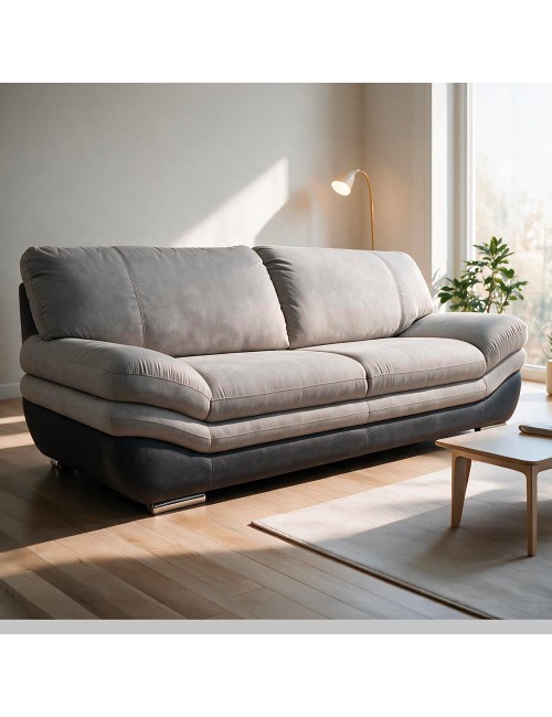 Divano 2 Posti Magonza 195 Colore Grigio Scuro Chiaro Prezzo
