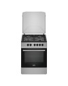 Cucina a Gas Tremiti 60x60 cm Silver con Forno Ventilato Multifunzione 70 Litri Classe A Samet Indomita Line