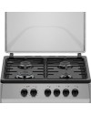 Cucina a Gas Tremiti 60x60 cm Silver con Forno Ventilato Multifunzione 70 Litri Classe A Samet Indomita Line